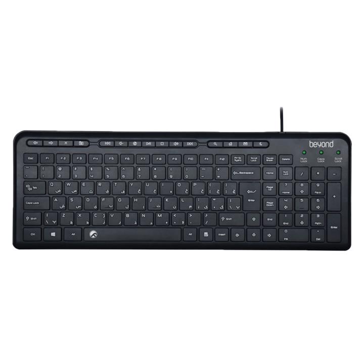 کیبورد بیاند مدل BK-3441 با حروف فارسی Beyond BK-3441 Keyboard With Persian Letters